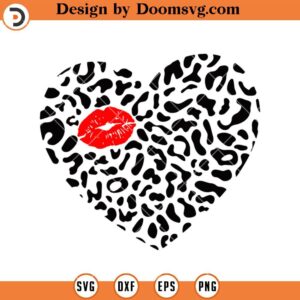 Heart Made Of Leopard Pattern SVG, Heart Made Of Leopard Pattern