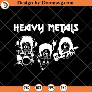 Heavy Metal Science SVG, Chemistry Music Heavy Metal SVG