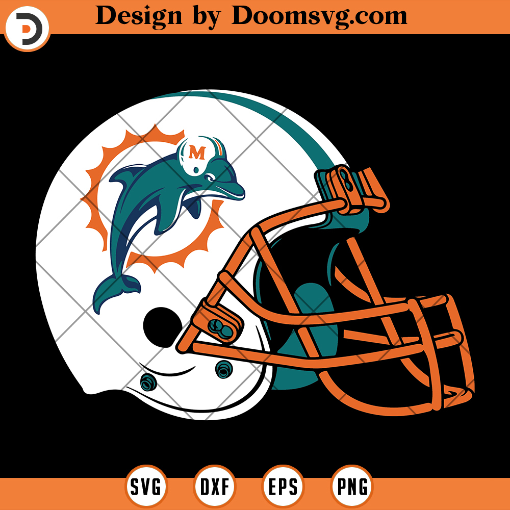 Miami Dolphins SVG, Helmet Miami Dolphins SVG, NFL Football Team SVG ...