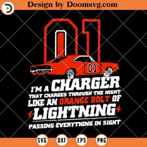 Im A Charger SVG, That Charges Through The Night SVG, Car SVG