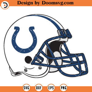 Colts SVG, Indianapolis Colts Helmet Logo SVG, NFL Football Team SVG