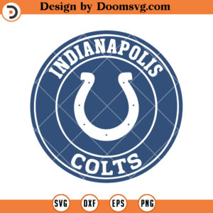 Colts SVG, Indianapolis Colts Logo Circle SVG, NFL Football Team SVG