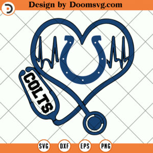 Colts SVG, Indianapolis Colts Stethoscope SVG, NFL Football Team SVG