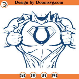 Colts SVG, Indianapolis Colts Superhero Logo SVG, NFL Football Team SVG