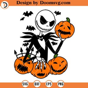 Jack Skellington Pumpkins SVG, Jack Skellington SVG, Halloween SVG