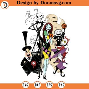 Jack Skellington SVG, Nightmare Before Christmas Characters SVG