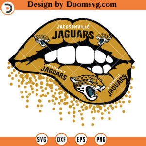 Jacksonville Jaguars Sexy Lips SVG, Jaguars NFL Football Team SVG Files For Cricut