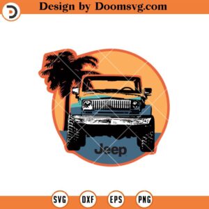 Jeep SVG, Go To The Beach Summer Time, Jeep Vacation SVG