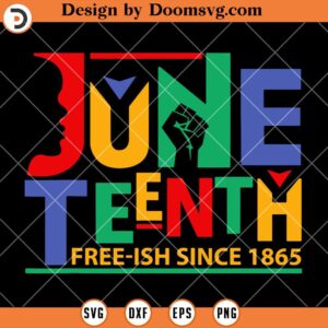 Juneteenth Celebration Free ish Since 1865 SVG, Juneteenth Shirt SVG