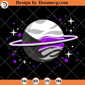 LGBT Aromantic Spectrum SVG, Demisexual Outer Space Planet Demisexual SVG, LGBT SVG