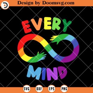 LGBT Every Mind SVG, LBGT Infinity SVG