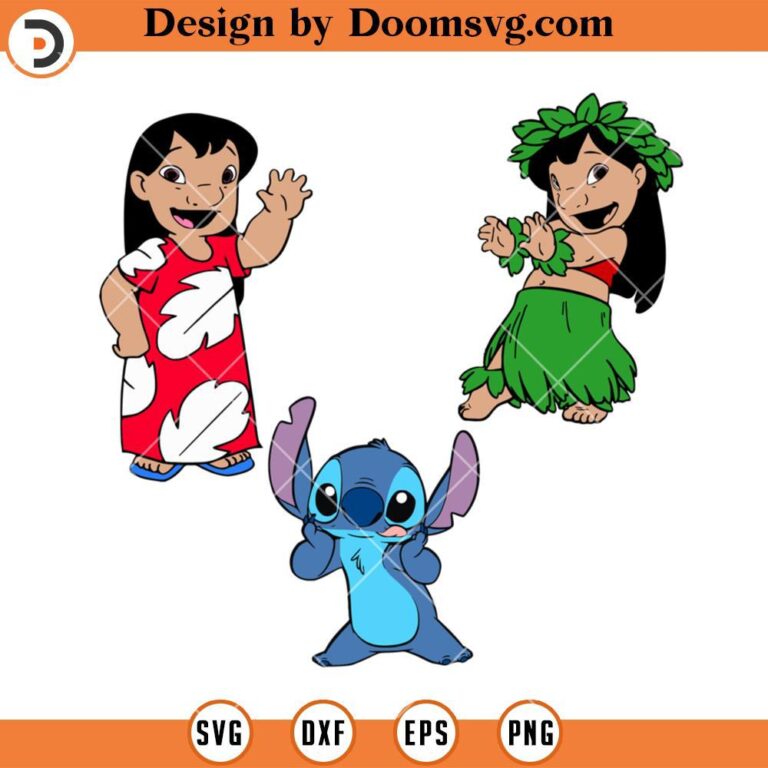 Lilo And Stitch Bundle SVG, Disney Lilo Stitch SVG Files For Cricut ...