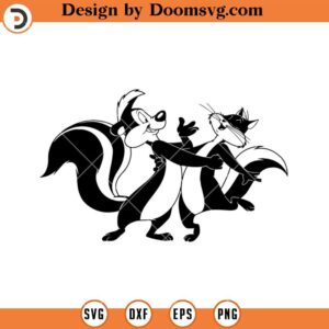 Looney Tunes Pepe Le Pew SVG, Cartoon SVG Files For Cricut