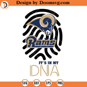 Los Angeles Rams Its In My DNA SVG, LA Rams SVG, Logo Team NFL Football SVG