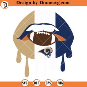 Los Angeles Rams Lips SVG, Rams SVG, NFL Football Team SVG Files For Cricut