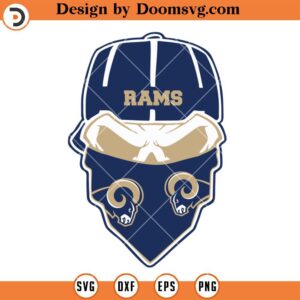 Los Angeles Rams Skull Logo SVG, Rams SVG, NFL Football Team SVG File