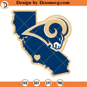 Los Angeles Rams State SVG, LA Rams SVG, Logo Team NFL Football SVG