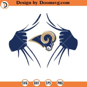 Los Angeles Rams Superhero SVG, Rams SVG, NFL Football Team SVG File