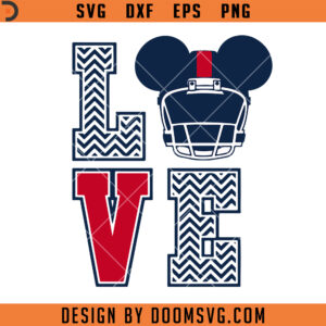 Love Football SVG, Mickey NFL SVG