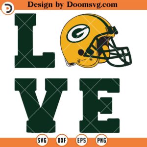 Love Packers SVG, Green Bay Packers SVG, NFL Football Team SVG Files For Cricut