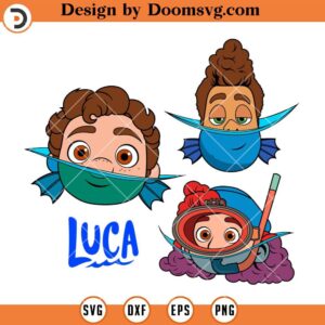 Luca Pixar SVG, Cartoon Pixar SVG Files For Cricut