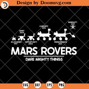 Mars Rovers Dare Mighty Things SVG, Funny Science SVG, Science teacher SVG