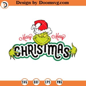 Merry Merry Christmas SVG, Grinch Christmas 2023 SVG