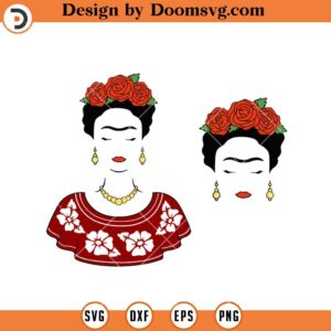 Mexican Woman Traditional Dress SVG, Skirts, Huipi SVG