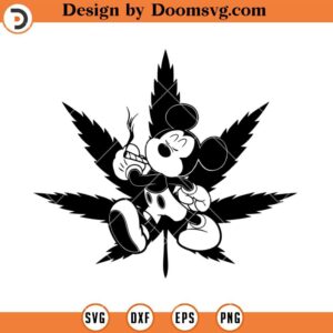 Mickey Smoking Weed SVG, Stoner SVG, Smoke Weed SVG