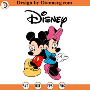 Mickey and Minnie SVG, Disney Mickey Couple SVG, Disney SVG Files For Cricut