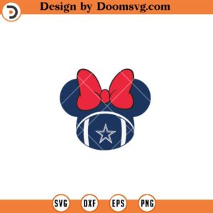 Minnie Dallas Cowboys SVG, Dallas Cowboys SVG, NFL Football Team SVG Files For Cricut