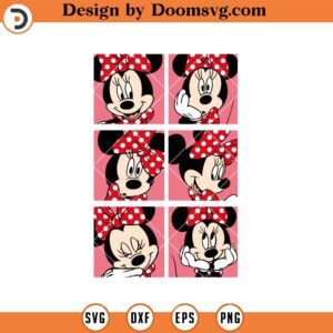 Minnie Mouse Cute Port SVG, Minnie Mouse SVG, Disney SVG