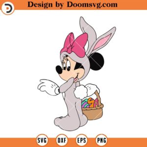 Minnie Mouse Easter SVG, Disney Easter Shirts SVG