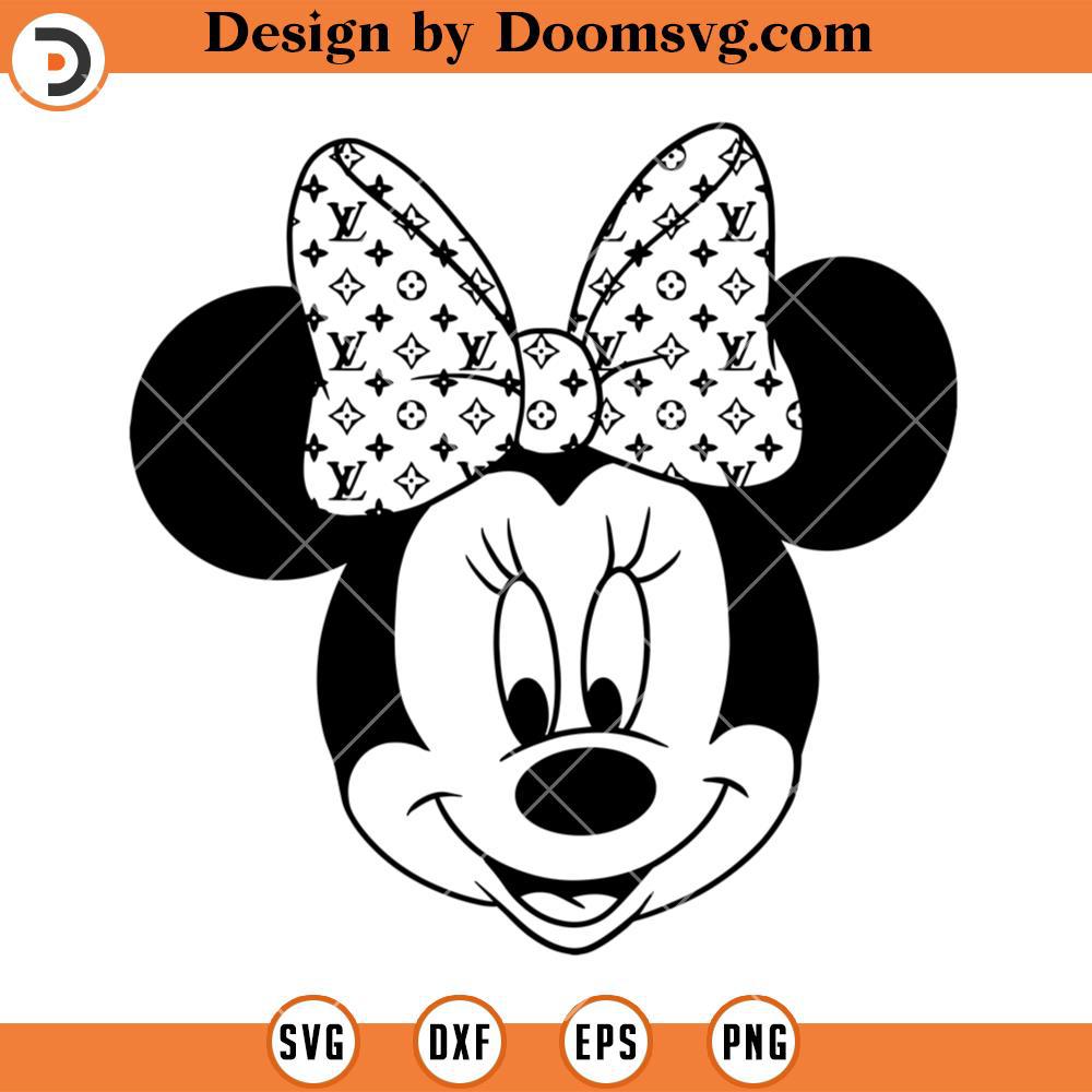 Minnie Mouse Louis Vuitton SVG, LV Minnie SVG - Doomsvg