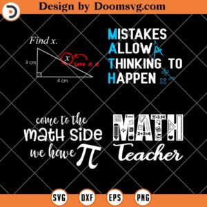 Mistakes Allow Thinking to Happen SVG, Math Teacher SVG, Math Teacher Bundle SVG