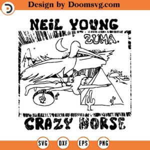 Neil Young Crazy Horse SVG, Music Rock Album Zuma SVG