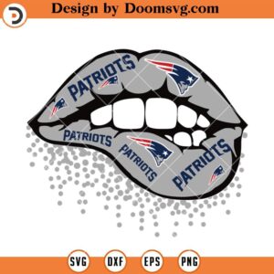 New England Patriots Dripping Lips SVG, New England Patriots SVG, Football Logo Files SVG