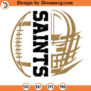 New Orleans Saints SVG, New Orleans Saints Ball Name Logo SVG, Logo Football Team SVG Files For Cricut