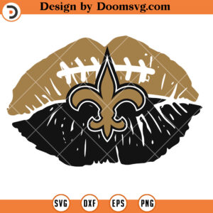 Orleans Saints SVG, New Orleans Saints Lips Logo SVG, New, Football Team SVG Files For Cricut