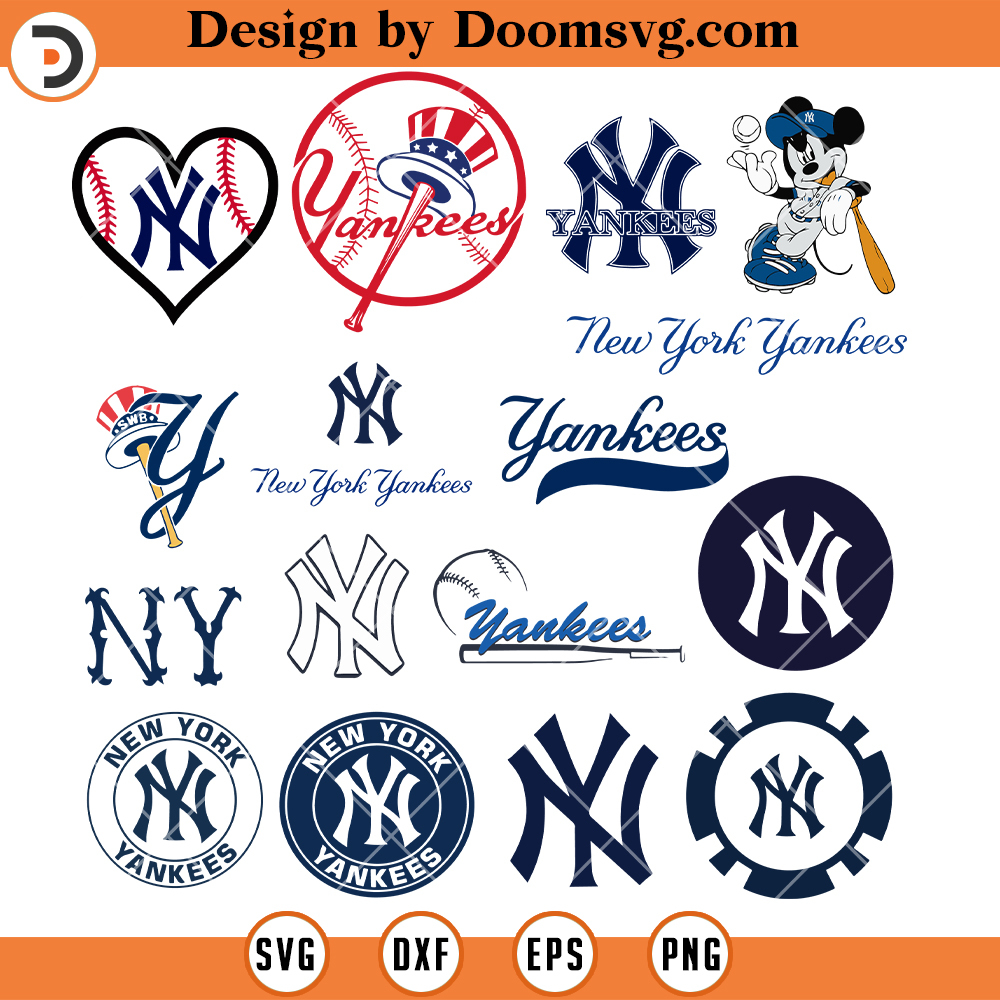 New York Yankees SVG, NY Yankees SVG, NY Baseball SVG - Doomsvg