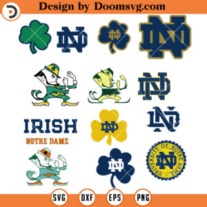 Notre Dame Fighting SVG, Notre Dame Irish Bundles SVG