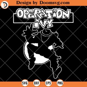 Operation Ivy Logo Punk SVG, Ska Man Guy Rock Band SVG