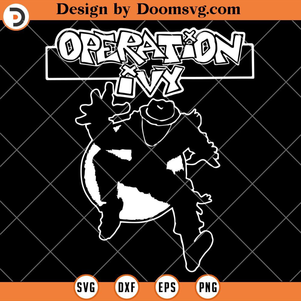 Operation Ivy Logo Punk SVG, Ska Man Guy Rock Band SVG - Doomsvg