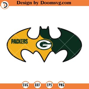 Packers Batman SVG, Green Bay Packers SVG, NFL Football Team SVG Files For Cricut