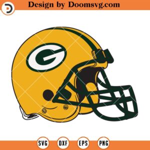 Packers Helmet Logo SVG, Green Bay Packers SVG, NFL Football Team SVG Files For Cricut