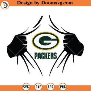 Packers Superhero SVG, Green Bay Packers SVG, NFL Football Team SVG Files For Cricut