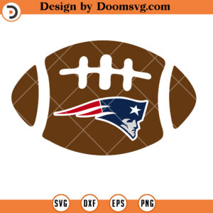 New England Patriots SVG, Patriots Ball Logo SVG, NFL Football Team SVG Files For Cricut