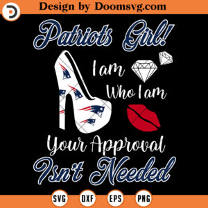 New England Patriots SVG, Patriots Girl High Heel SVG, NFL Football Team SVG Files For Cricut