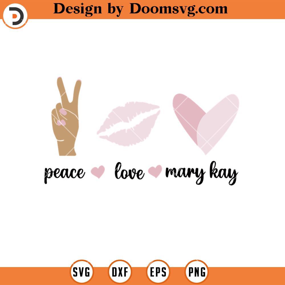 Peace Love Mary Kay SVG, Black Man SVG, Afro Woman SVG - Doomsvg