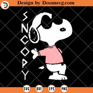 Peanuts Cool Snoopy In Pink SVG, Funny Snoopy SVG